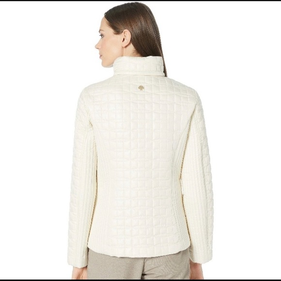 Kate Spade Cream Bow Moto Jacket - NEW - Picture 3 of 16